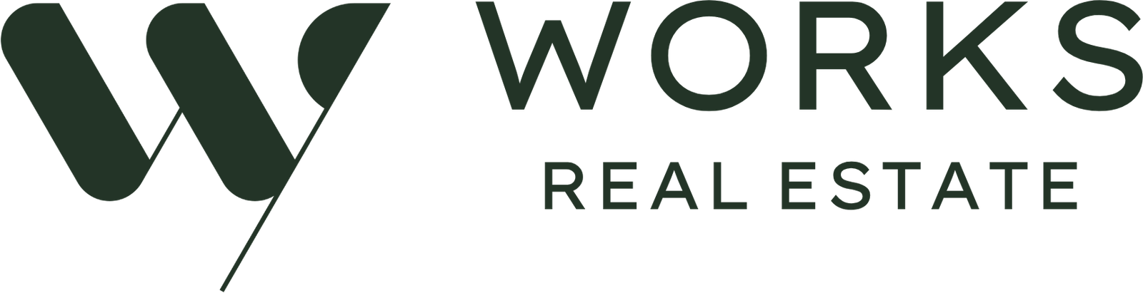 Works Real Estate lockup, forest on paper